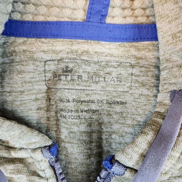Peter Millar Apollo French Terry Hoodie Women L Green Golf Full Zip Pockets‎ - Picture 5 of 11